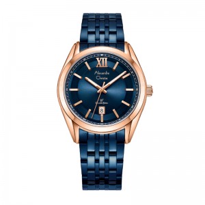 Alexandre Christie AC 8690 Rosegold Blue Man MDBURBU